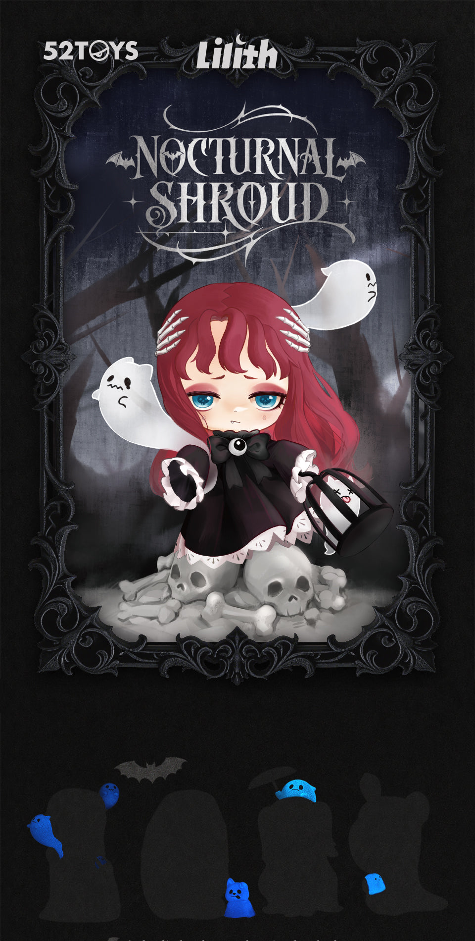 52TOYS LILITH Nocturnal Shroud gothic blind-box collection